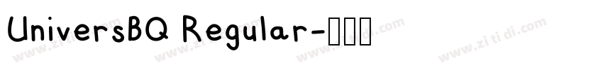 UniversBQ Regular字体转换
